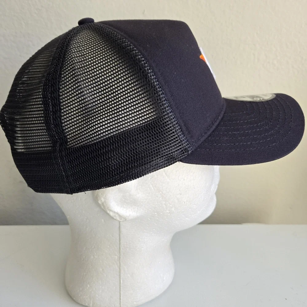 New Era Houston Astros MLB 9FORTY Snapback Trucker Hat Dark Blue A‎ Frame New